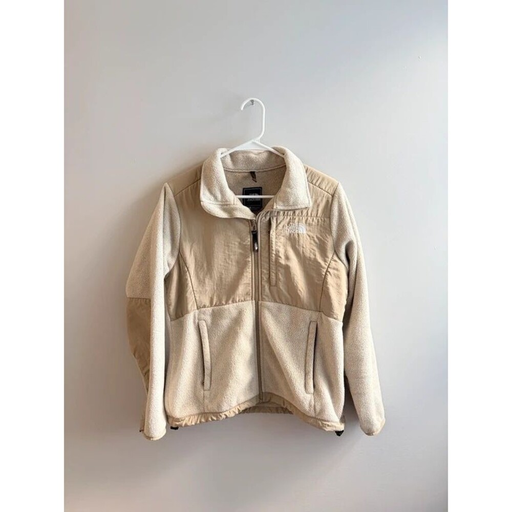 The North Face Denali Zip Fleece Jacket Cream Tan, Small, fall, winter, warm